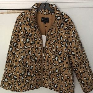 Leopard print puffer coat by Who What Wear